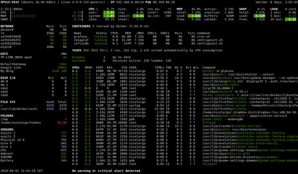 【Glances免费版下载】Glances(硬件监控工具) v3.1.7 官方版