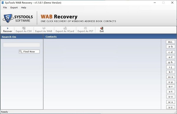【SysTools WAB Recovery激活版下载】SysTools WAB Recovery(联系人数据恢复软件) v1.1.0.1 官方版