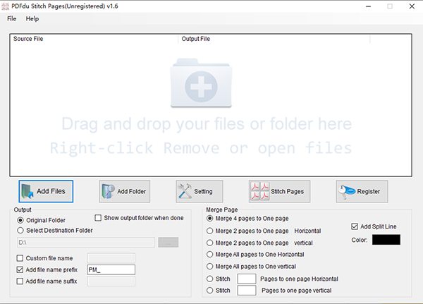 【PDFdu Stitch Pages官方版下载】PDFdu Stitch Pages(pdf页面拼接) v1.6 官方版