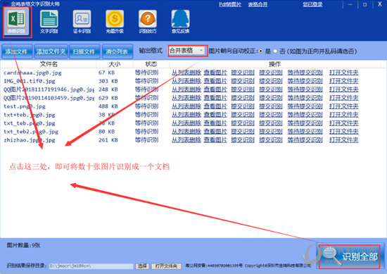 金鸣文表识别系统截图1