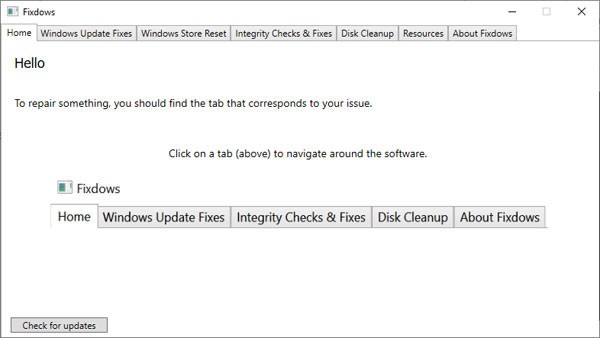 【Fixdows官方版下载】Fixdows(系统文件修复工具) v1.1.2 官方版
