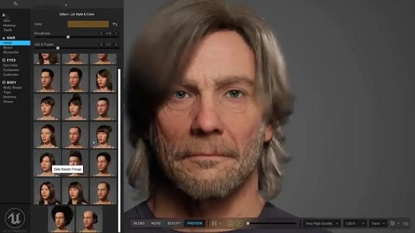 【MetaHuman Creator免费版下载】MetaHuman Creator(虚幻引擎捏脸器) v1.0 免费版