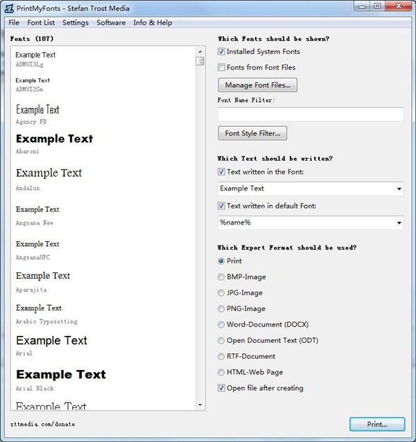 【PrintMyFonts官方版下载】PrintMyFonts(字体打印软件) v21.4.13 官方版