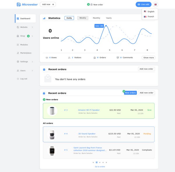 【Microweber免费版下载】Microweber(拖拽式网站建设工具) v1.2.4 官方版