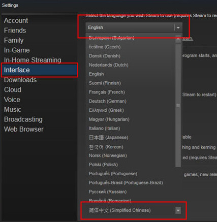 Steam怎么设置中文截图2