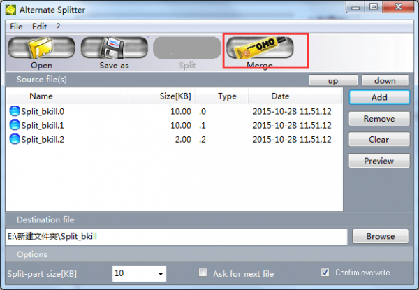 【Alternate Splitter免费版下载】Alternate Splitter(文件拆分合并工具) v1.810 免费版