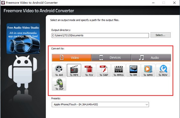 【Freemore Video to Android Converter下载】Freemore Video to Android Converter(视频格式转换工具) v6.2.8 官方版