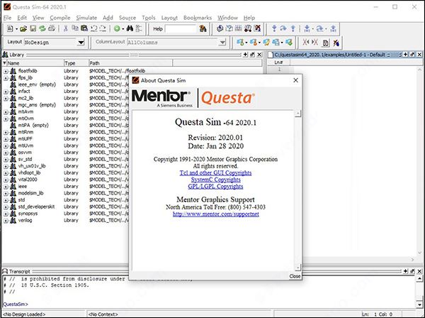 【Mentor Graphics QuestaSim官方版下载】Mentor Graphics QuestaSim(仿真模拟工具软件) V2021.1 官方版