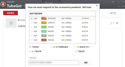 Gihosoft TubeGet绿色版链接解析错误