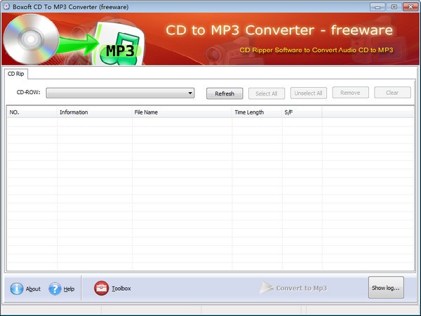 【Boxoft CD to MP3 Converter免费版下载】Boxoft CD to MP3 Converter(CD转MP3音频格式工具) v1.0 官方版