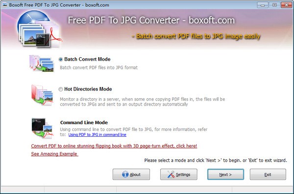 【pdf转jpg免费软件下载】Boxoft PDF To JPG Converter(PDF转换器) v1.0 官方版