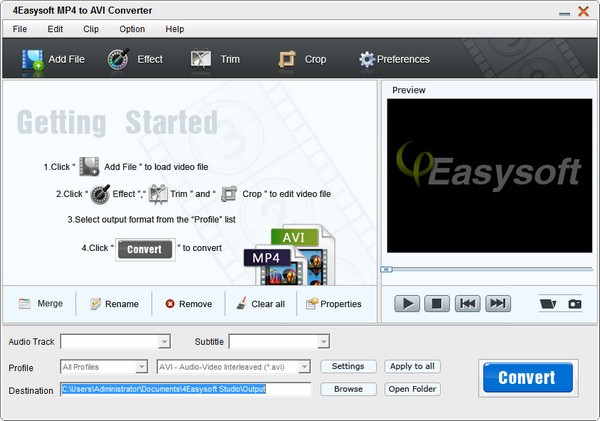 【4Easysoft MP4 to AVI Converter免费版下载】4Easysoft MP4 to AVI Converter(MP4转AVI视频转换器) v3.2.26 官方版
