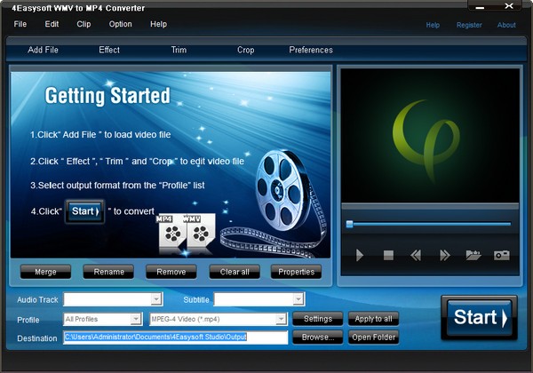 【4Easysoft WMV to MP4 Converter激活版下载】4Easysoft WMV to MP4 Converter(WMV到MP4转换器) v3.2.22 官方版