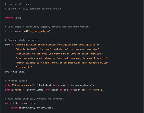 【spaCy下载】spaCy(句法解析器) v3.0.4 官方版