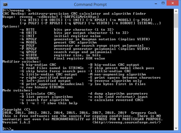 【CRC RevEng下载】CRC RevEng(算法查找器) v2.1.1 官方版