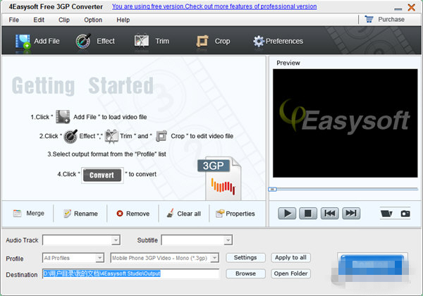 【4Easysoft Free 3GP Converter官方版下载】4Easysoft Free 3GP Converter(3GP视频格式转换器) V3.2.26 官方版