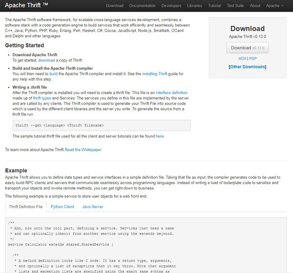 【Thrift官方版下载】Thrift(服务开发框架) v0.14.0 官方版