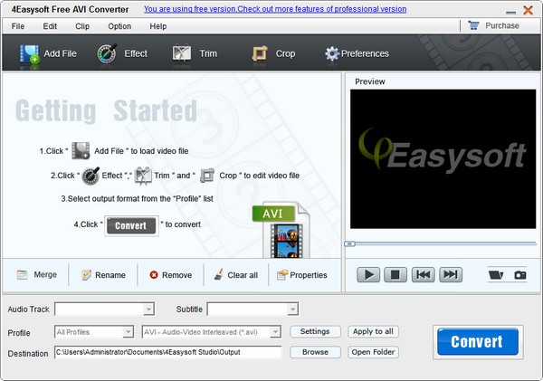 【4Easysoft Free AVI Converter下载】4Easysoft Free AVI Converter(AVI视频转换器) v3.1.06 官方版