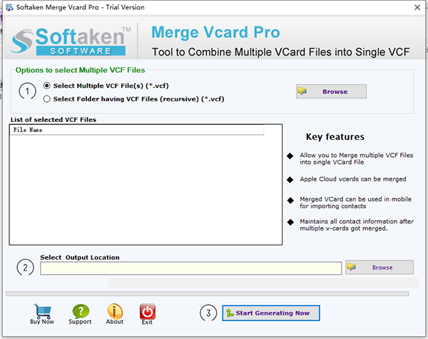 【Softaken Merge Vcard Pro下载】Softaken Merge Vcard Pro(文件合并处理软件) v1.0 官方版