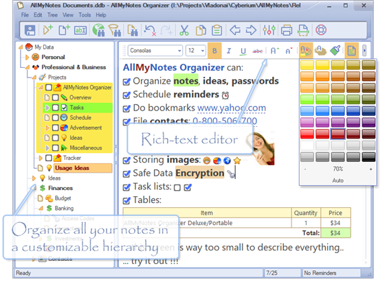 【AllMyNotes Organizer下载】AllMyNotes Organizer中文版 v3.39 免费版