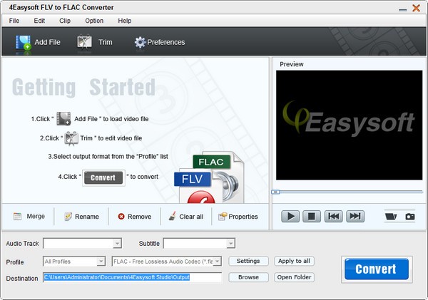 【4Easysoft FLV to FLAC Converter官方版下载】4Easysoft FLV to FLAC Converter(FLV转FLAC音频转换器) v3.2.26 官方版