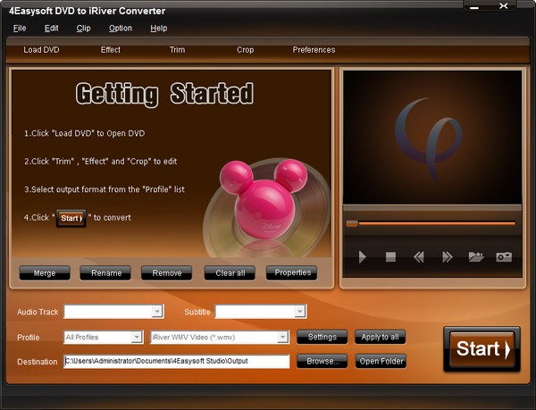【4Easysoft DVD to iRiver Converter官方版下载】4Easysoft DVD to iRiver Converter(DVD视频转换工具) v3.2.20 官方版