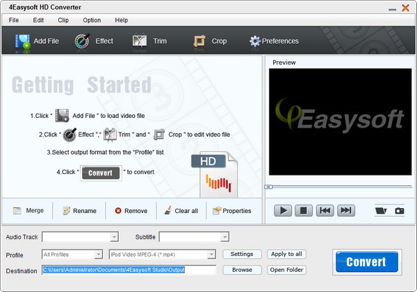 【4Easysoft HD Converter免费版下载】4Easysoft HD Converter(高清视频转换器) v3.2.26 官方版