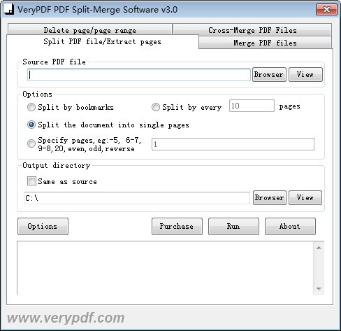 【VeryPDF PDF Split-Merge免费版下载】VeryPDF PDF Split-Merge(PDF文件拆分软件) v3.0 官方版