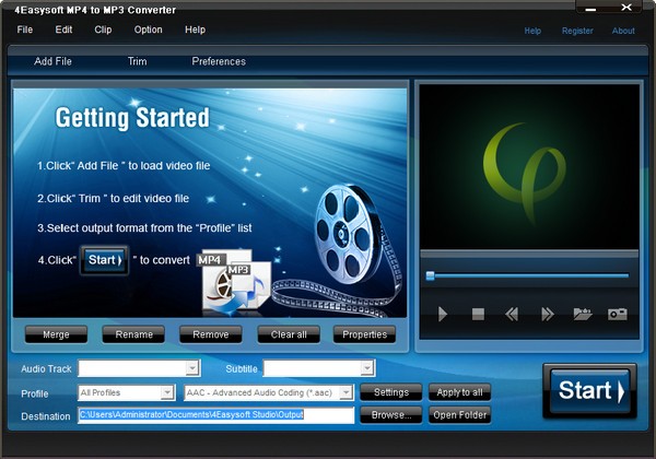 【4Easysoft MP4 to MP3 Converter官方版下载】4Easysoft MP4 to MP3 Converter(音频转换软件) v3.2.22 官方版
