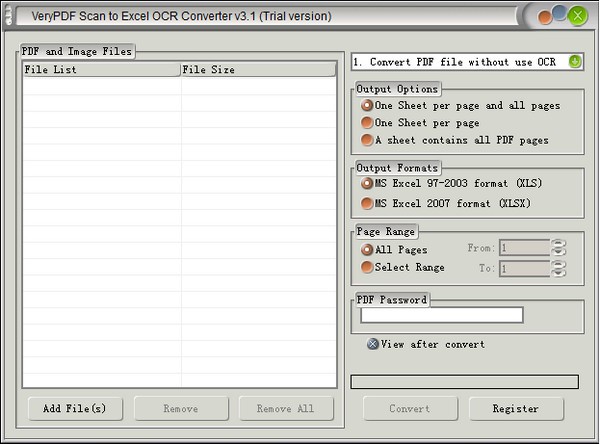 【VeryPDF Scan to Excel OCR Converter下载】VeryPDF Scan to Excel OCR Converter(扫描件转Excel转换器) v3.1 官方版