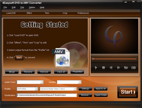 【4Easysoft DVD to AMV Converter下载】4Easysoft DVD to AMV Converter(视频转换软件) v3.2.20 官方版