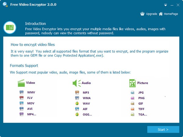【Free Video Encryptor官方版下载】Free Video Encryptor(视频加密软件) v2.0.0 官方版