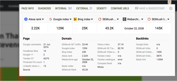 【SEOquake下载】SEOquake中文版 v3.9.0 免费版