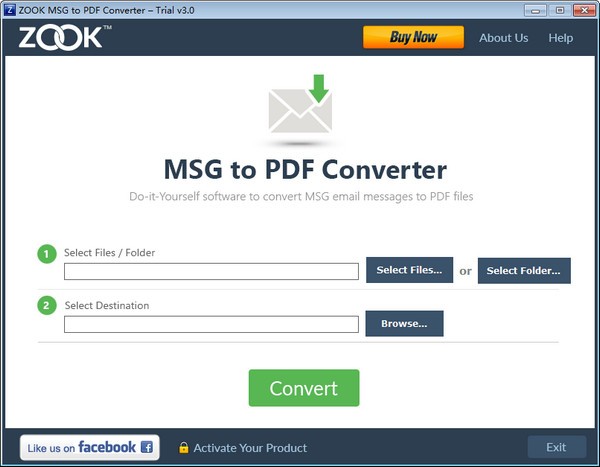 【ZOOK MSG to PDF Converter下载】ZOOK MSG to PDF Converter(MSG转PDF转换器) v3.0 官方版
