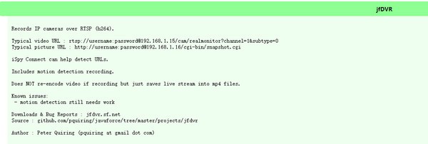 【jfDVR官方版下载】jfDVR(H264摄像录制软件) v0.12 官方版