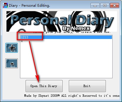 Personal Diary Editor截图