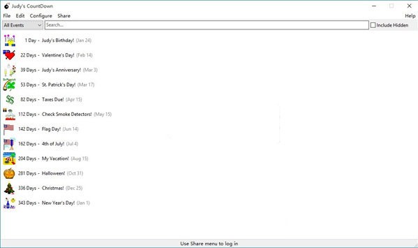 【Judys CountDown官方版下载】Judys CountDown(多功能日期倒计时软件) v3.3.1 官方版