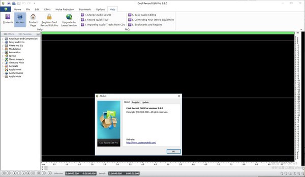 【Cool Record Edit Pro免费版下载】Cool Record Edit Pro(多功能音频录制与刻录工具) v9.80 免费版