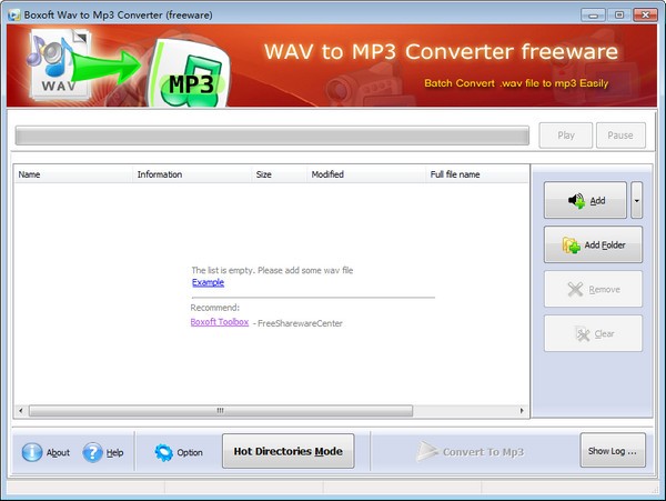 【Boxoft WAV to MP3 Converter下载】Boxoft WAV to MP3 Converter(Wav到MP3转换器) v1.1.0.0 官方版