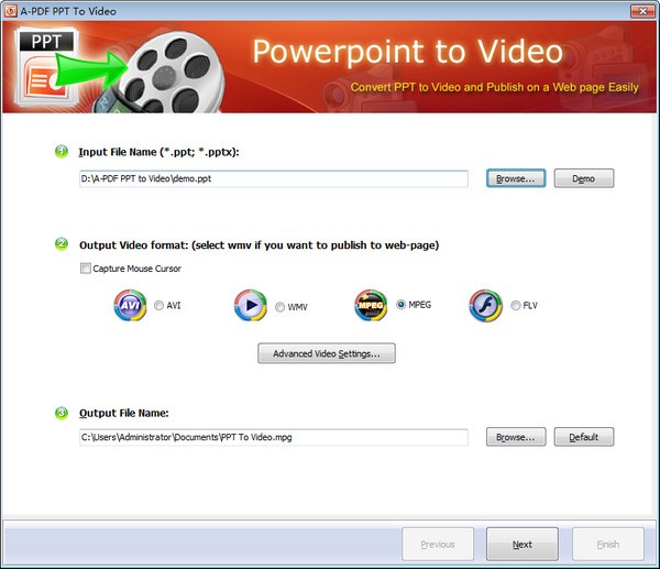 【A-PDF PPT to Video官方版下载】A-PDF PPT to Video(PPT转视频转换器) v1.6.0.0 官方版