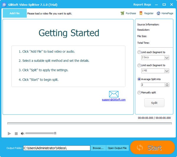 【Gilisoft Video Splitter官方版下载】Gilisoft Video Splitter(视频分割工具) v7.1.0 官方版