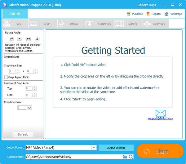 【Gilisoft Video Cropper免费版下载】Gilisoft Video Cropper(视频裁剪软件) v7.1.0 官方版