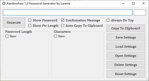 【RandomPass免费版下载】RandomPass(随机密码生成器) v1.0 免费版