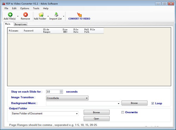 【PDF to Video Converter下载】PDF to Video Converter(PDF转视频转换器) v1.1 官方版