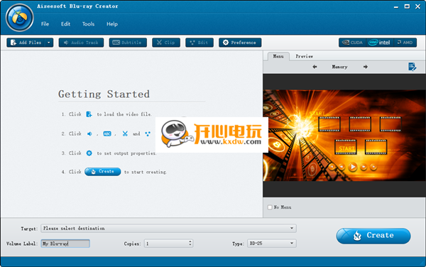 【Aiseesoft Blu-ray Creator激活版下载】Aiseesoft Blu-ray Creator中文版 v1.1.8 绿色版