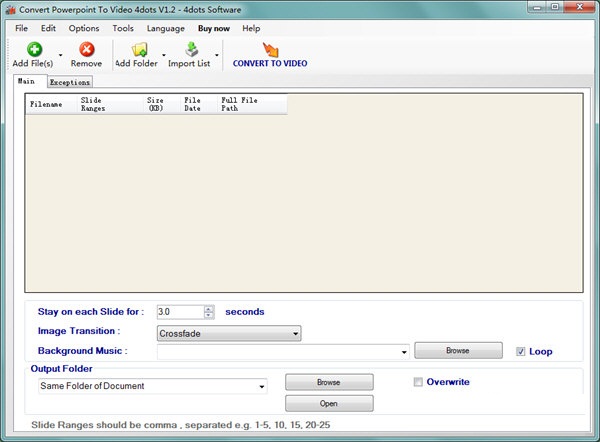 【Convert Powerpoint to Video 4dots下载】Convert Powerpoint to Video 4dots(ppt转mp4转换器) V1.2 官方版