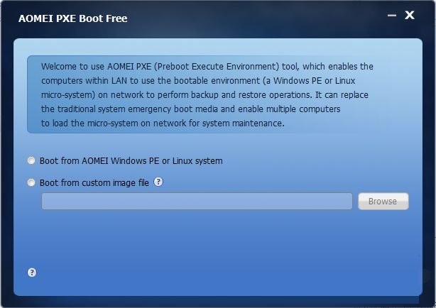 【AOMEI PXE Boot Free下载】AOMEI PXE Boot Free(PXE系统维护工具) v1.2 官方版