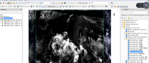 ENVI破解版怎样进行MODIS数据的几何校正