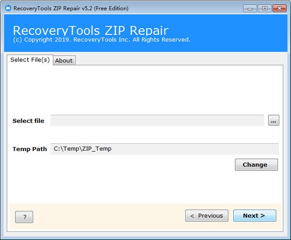 【RecoveryTools ZIP Repair免费版下载】RecoveryTools ZIP Repair(压缩文件修复工具) v5.2 官方版