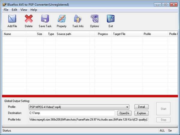 【Bluefox AVI to PSP Converter下载】Bluefox AVI to PSP Converter(AVI转PSP软件) v3.01官方版